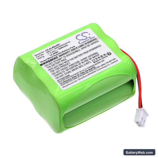 2GIG Go Control panels Replacement Battery, 7.2V, 2000mAh, Ni-MH 1