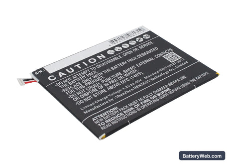 Alcatel One Touch POP 7 Replacement Battery, 3.7V, 3200mAh, Li-Polymer 4