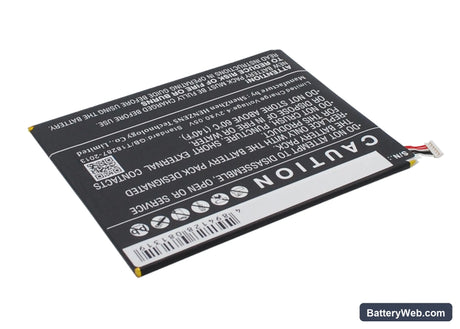Alcatel One Touch POP 7 Replacement Battery, 3.7V, 3200mAh, Li-Polymer 5