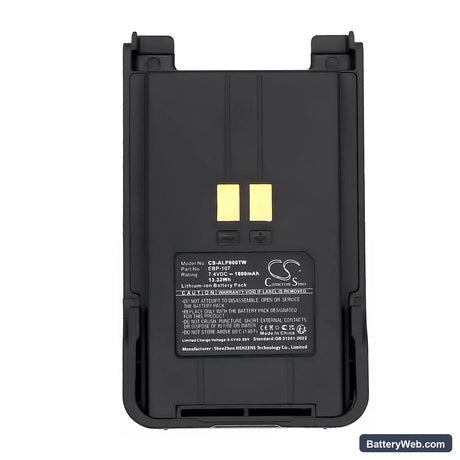 Alinco DJ-CRX6 Replacement Battery, 7.4V, 1800mAh, Li-ion 5