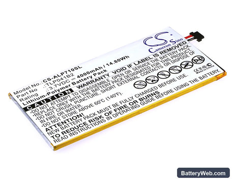 Alcatel OneTouch EVO 7 HD Replacement Battery, 3.7V, 4000mAh, Li-Polymer 1