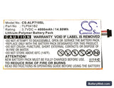 Alcatel OneTouch EVO 7 HD Replacement Battery, 3.7V, 4000mAh, Li-Polymer 5