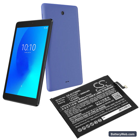 Alcatel 3T Replacement Battery, 3.85V, 3900mAh, Li-Polymer 5