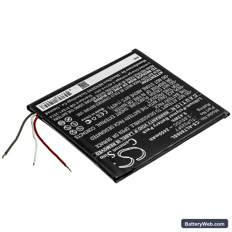 Alcatel 1T 7" Replacement Battery, 3.85V, 2450mAh, Li-Polymer 2