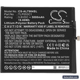 Alcatel Tab 8 Replacement Battery, 3.8V, 5000mAh, Li-Polymer 3