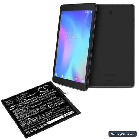 Alcatel Tab 8 Replacement Battery, 3.8V, 5000mAh, Li-Polymer 5