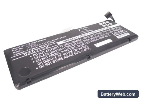 Apple MacBook Pro 17" A1297 2009 Version Replacement Battery, 7.4V, 11200mAh, Li-Polymer 1