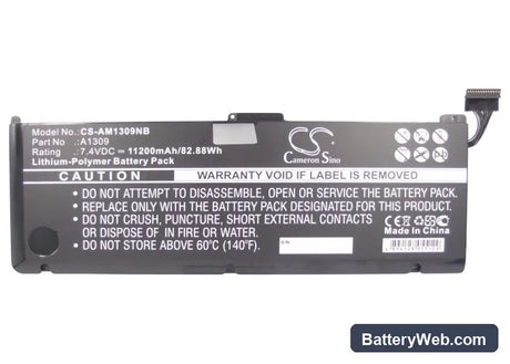 Apple MacBook Pro 17" A1297 2009 Version Replacement Battery, 7.4V, 11200mAh, Li-Polymer 5