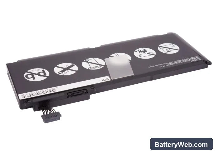 Apple MacBook 13" Replacement Battery, 10.95V, 5400mAh, Li-Polymer 3