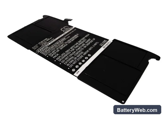 Apple Macbook Air 11" A1370 Replacement Battery, 7.3V, 4680mAh, Li-Polymer 1