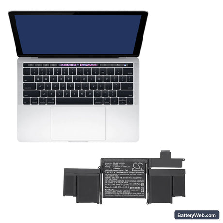 Apple MacBook Pro ""Core i5" 2.4 13" Late 2013 Retina Replacement Battery, 11.34V, 6300mAh, Li-Polymer 6