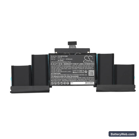 Apple MacBook Pro 15" A1398 Retina 2015 Replacement Battery, 11.36V, 8700mAh, Li-Polymer 3