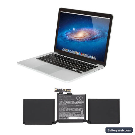 Apple MacBook Pro 13.3 Replacement Battery, 11.1V, 4700mAh, Li-Polymer 5