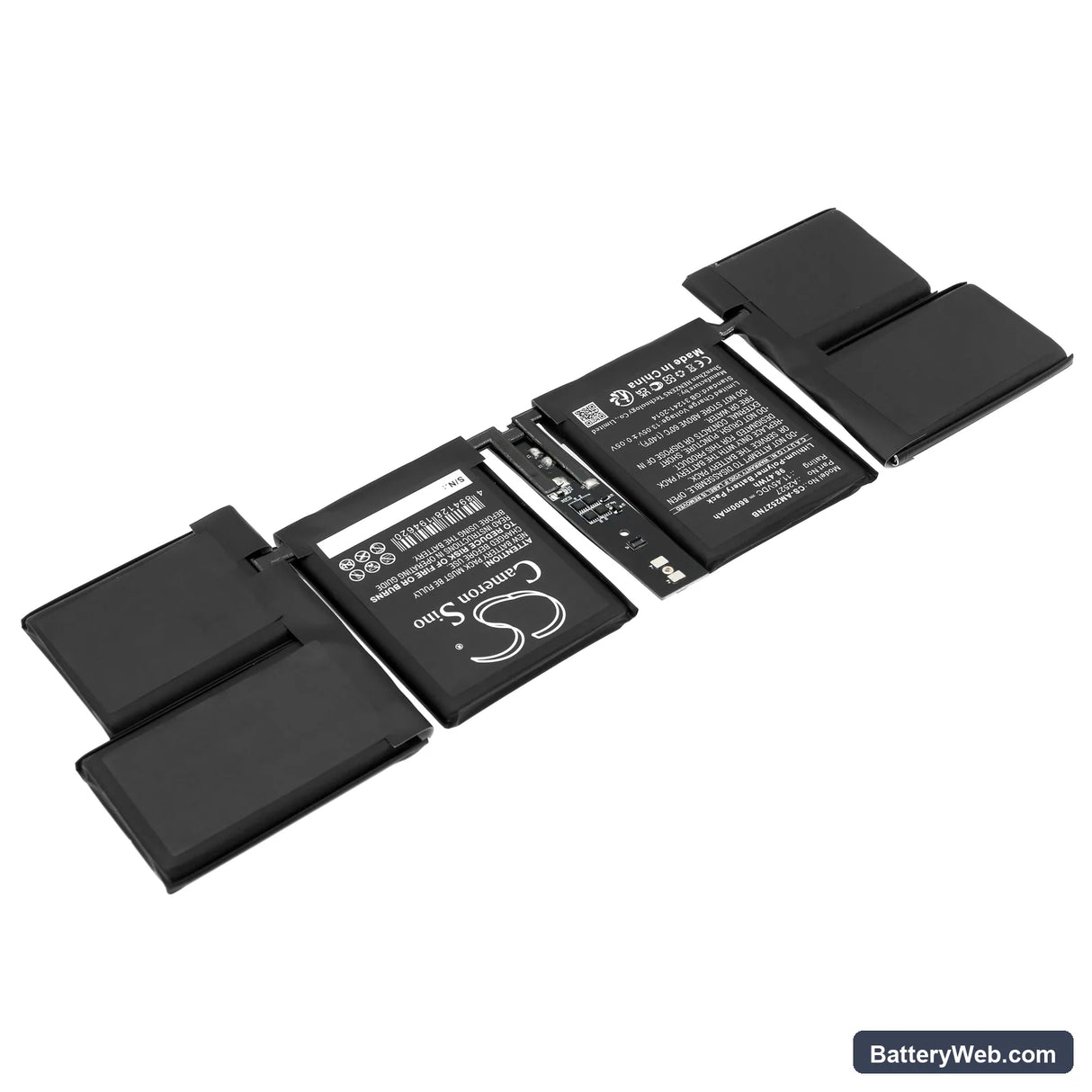 Apple Macbook 18.1 Replacement Battery, 11.45V, 8600mAh, Li-Polymer 2