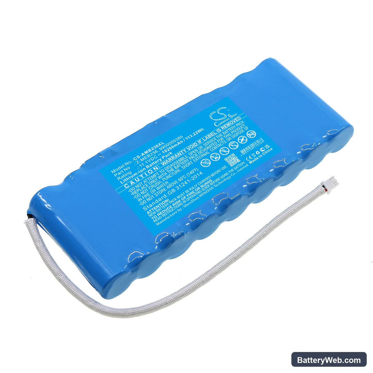 American DJ Mega Go PAR64 RGBA Replacement Battery, 11.1V, 10200mAh, Li-ion 1