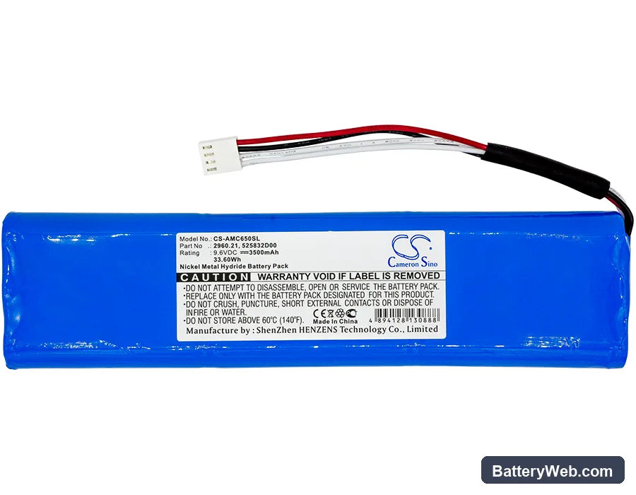 Megger Megohmmeter Replacement Battery, 9.6V, 3500mAh, Ni-MH 3