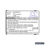 AMOI MD-1 Replacement Battery, 3.7V, 800mAh, Li-ion 5