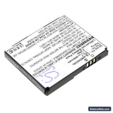 Tim Onda Brionvega N7010 Replacement Battery, 3.7V, 900mAh, Li-ion 2