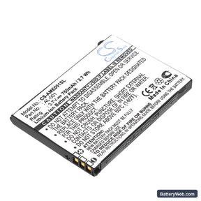 AMOI AL-001 Replacement Battery, 3.7V, 750mAh, Li-ion 1