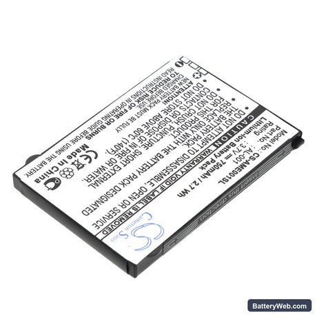 AMOI AL-001 Replacement Battery, 3.7V, 750mAh, Li-ion 2