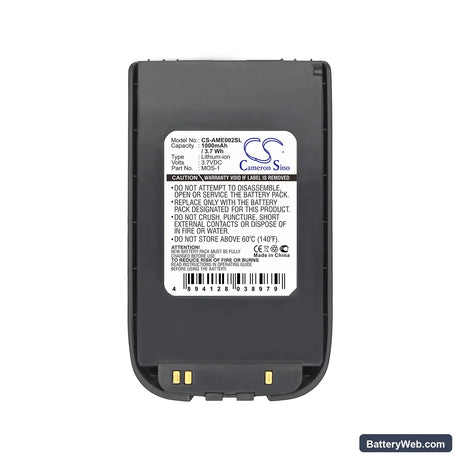 AMOI MOS-1 Replacement Battery, 3.7V, 1000mAh, Li-ion 5
