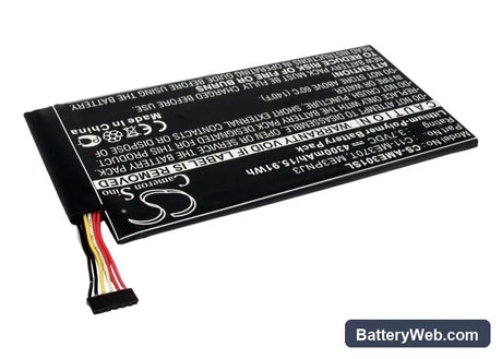 Asus MeMO Pad ME370T Replacement Battery, 3.7V, 4300mAh, Li-Polymer 2