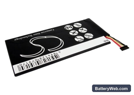 Asus MeMO Pad ME370T Replacement Battery, 3.7V, 4300mAh, Li-Polymer 3