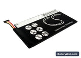 Asus MeMO Pad ME370T Replacement Battery, 3.7V, 4300mAh, Li-Polymer 4