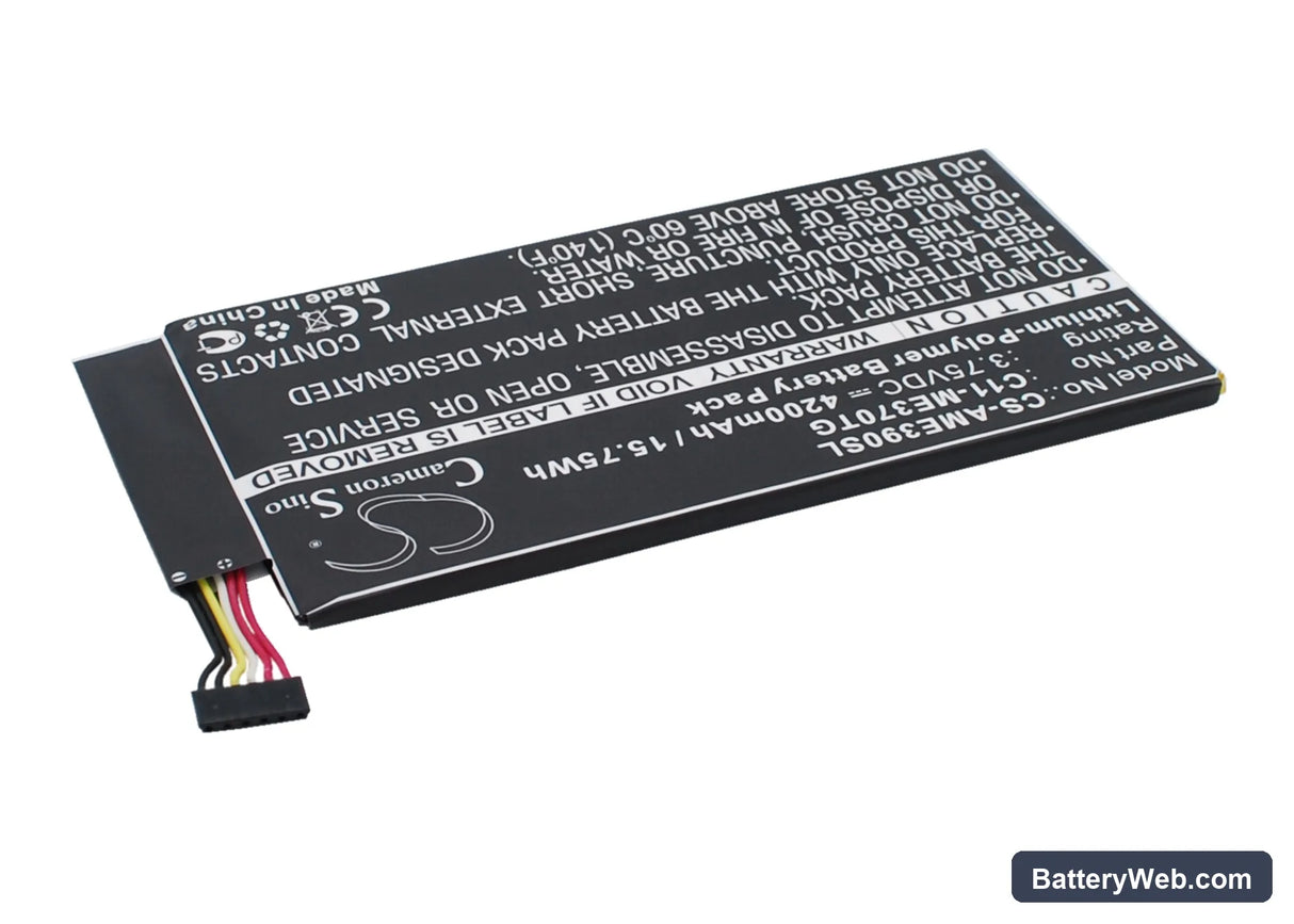 Asus ME370TG Replacement Battery, 3.75V, 4200mAh, Li-Polymer 3