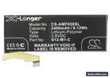 Amazon 6581A Replacement Battery, 3.8V, 2400mAh, Li-Polymer 5