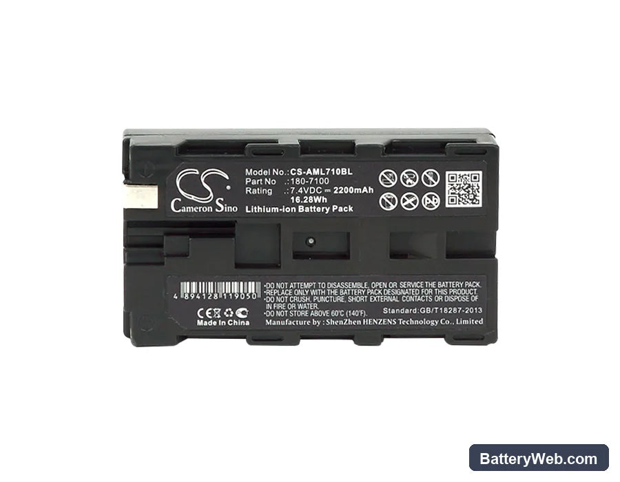 AML M7100 Replacement Battery, 7.4V, 2200mAh, Li-ion 5