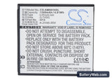 AMOI N89 Replacement Battery, 3.7V, 1300mAh, Li-ion 5