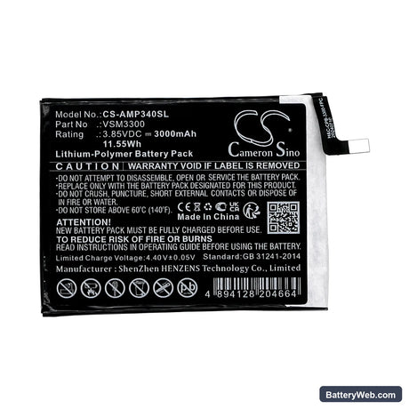 AT&T Maestro Plus Replacement Battery, 3.85V, 3000mAh, Li-Polymer 3