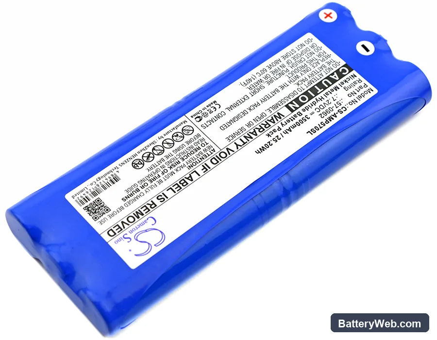 AMX Panjam Replacement Battery, 7.2V, 3500mAh, Ni-MH 2