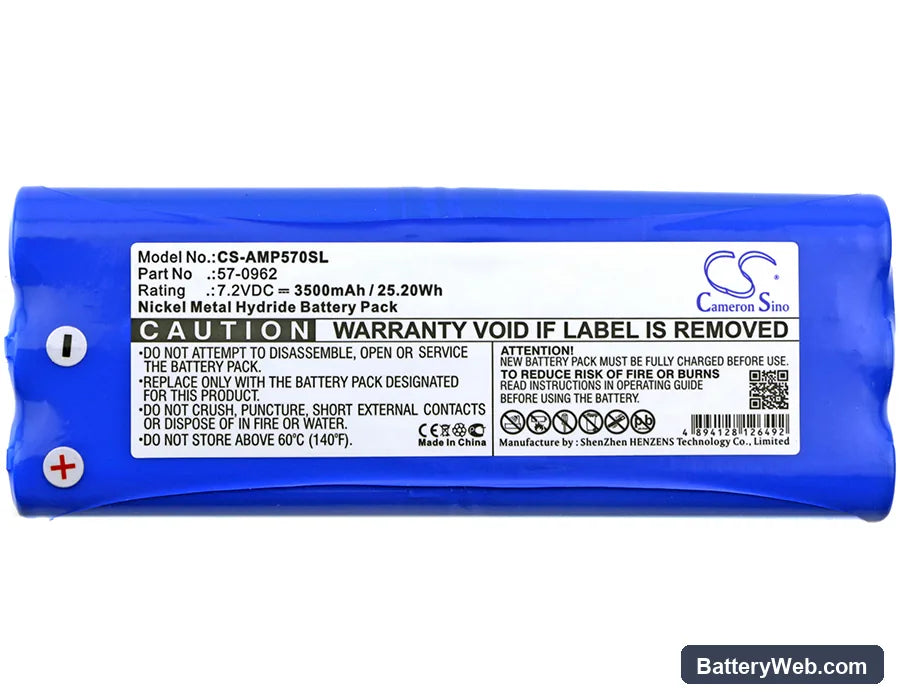 AMX Panjam Replacement Battery, 7.2V, 3500mAh, Ni-MH 3