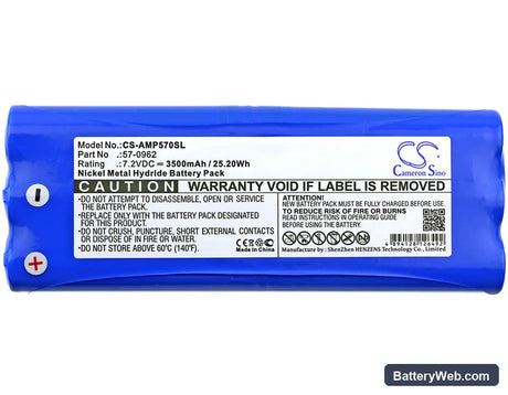 AMX Panjam Replacement Battery, 7.2V, 3500mAh, Ni-MH 3