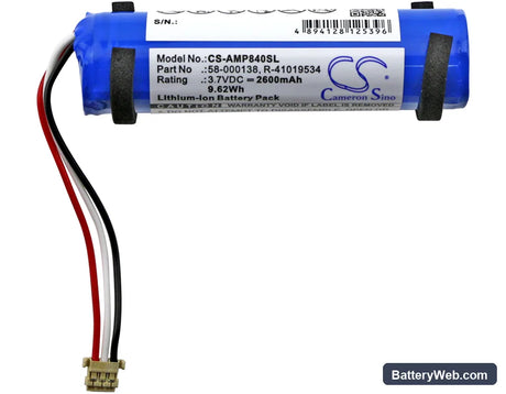 Amazon PW3840 Replacement Battery, 3.7V, 2600mAh, Li-ion 3