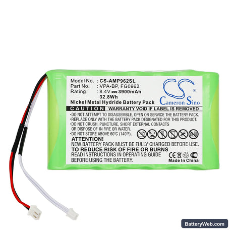 AMX Viewpoint VPW-CP Replacement Battery, 8.4V, 3900mAh, Ni-MH 3