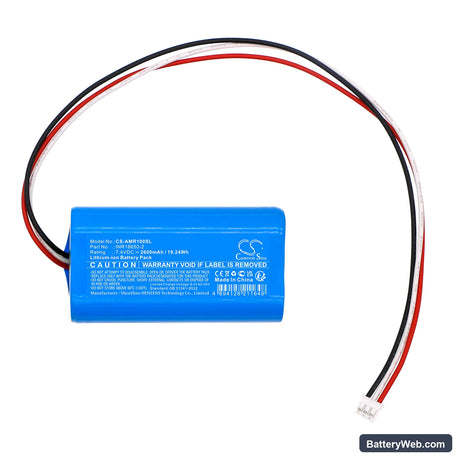 AMIRO AMLO1 Replacement Battery, 7.4V, 2600mAh, Li-ion 3