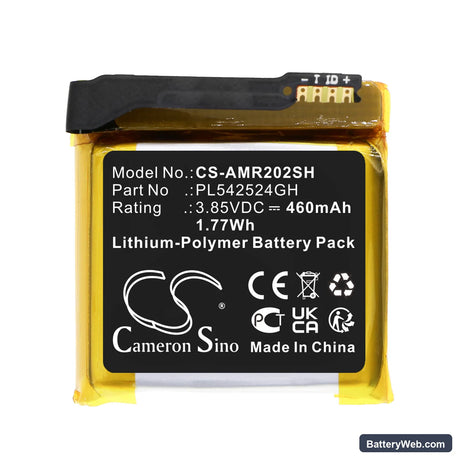 Amazfit GTR 2E Replacement Battery, 3.85V, 460mAh, Li-Polymer 3