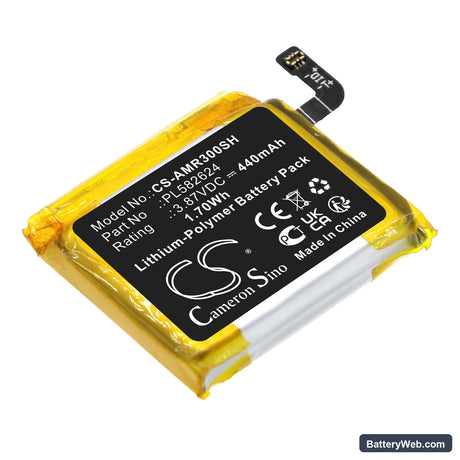 Amazfit GTR 3 Replacement Battery, 3.87V, 440mAh, Li-Polymer 1