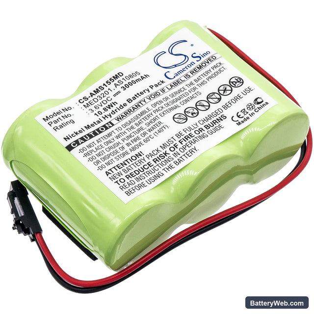 Welch-Allyn WA49020-EF Replacement Battery, 3.6V, 3000mAh, Ni-MH 1