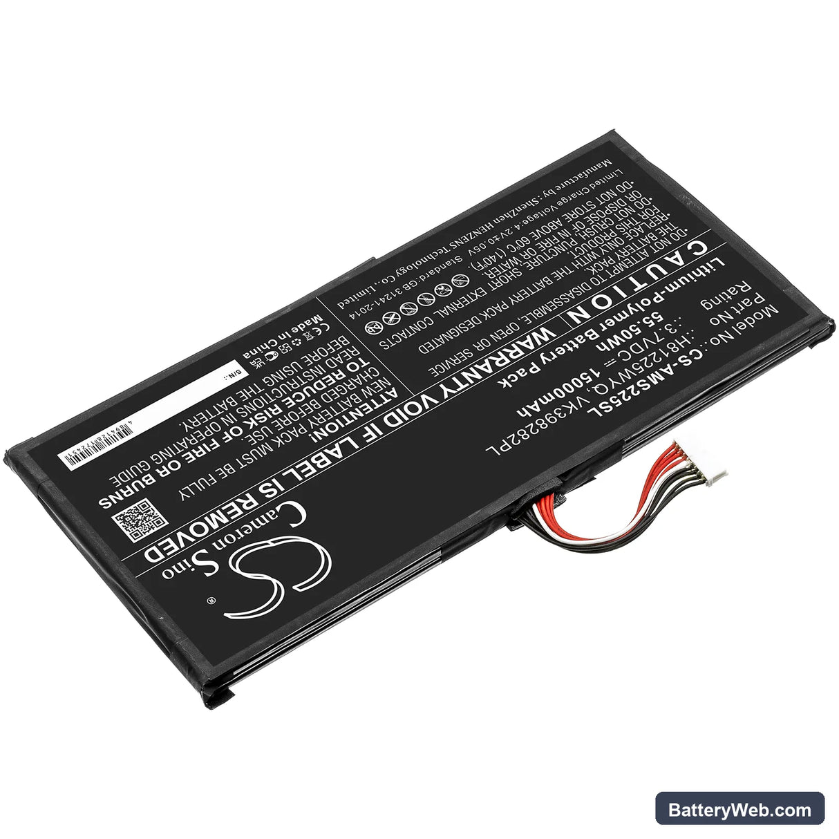 Autel MaxiSys Elite Replacement Battery, 3.7V, 15000mAh, Li-Polymer 2