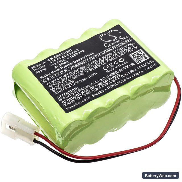 Alaris Medicalsystems Infusion pump 531 Replacement Battery, 12V, 1800mAh, Ni-MH 1