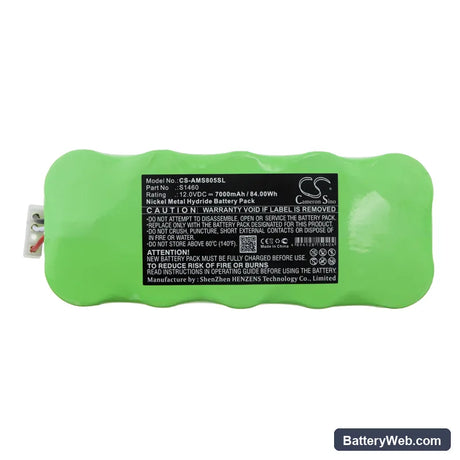 Amplivox S805A Replacement Battery, 12V, 7000mAh, Ni-MH 3
