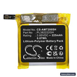 Amazfit POP Replacement Battery, 3.85V, 225mAh, Li-Polymer 3