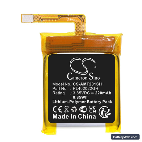 Amazfit GTS 2 Mini Replacement Battery, 3.85V, 220mAh, Li-Polymer 3