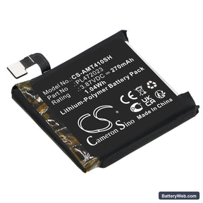 Amazfit GTS 4 Mini Replacement Battery, 3.87V, 270mAh, Li-Polymer 1