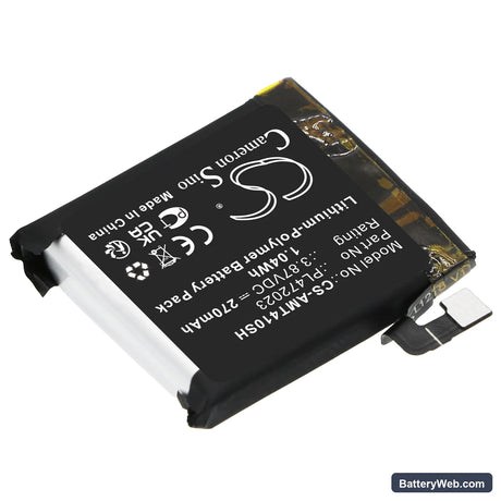 Amazfit GTS 4 Mini Replacement Battery, 3.87V, 270mAh, Li-Polymer 2