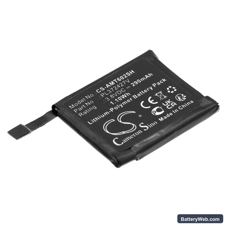 Amazfit Pace Replacement Battery, 3.8V, 290mAh, Li-Polymer 1